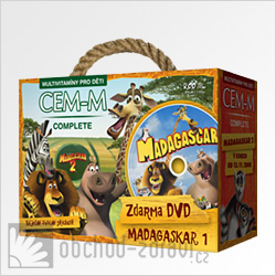 CEM-M děti Complete Madagaskar 200 tbl + zdarma DVD
