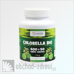 Vieste Chlorella bio 600 + 50 tbl zdarma 130 g AKCE