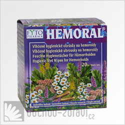 Fytopharma Hemoral vlhen hygienick ubrousky na hemoroidy  20 ks