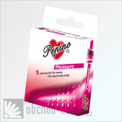 Pepino prezervativ Pleasure 3 ks